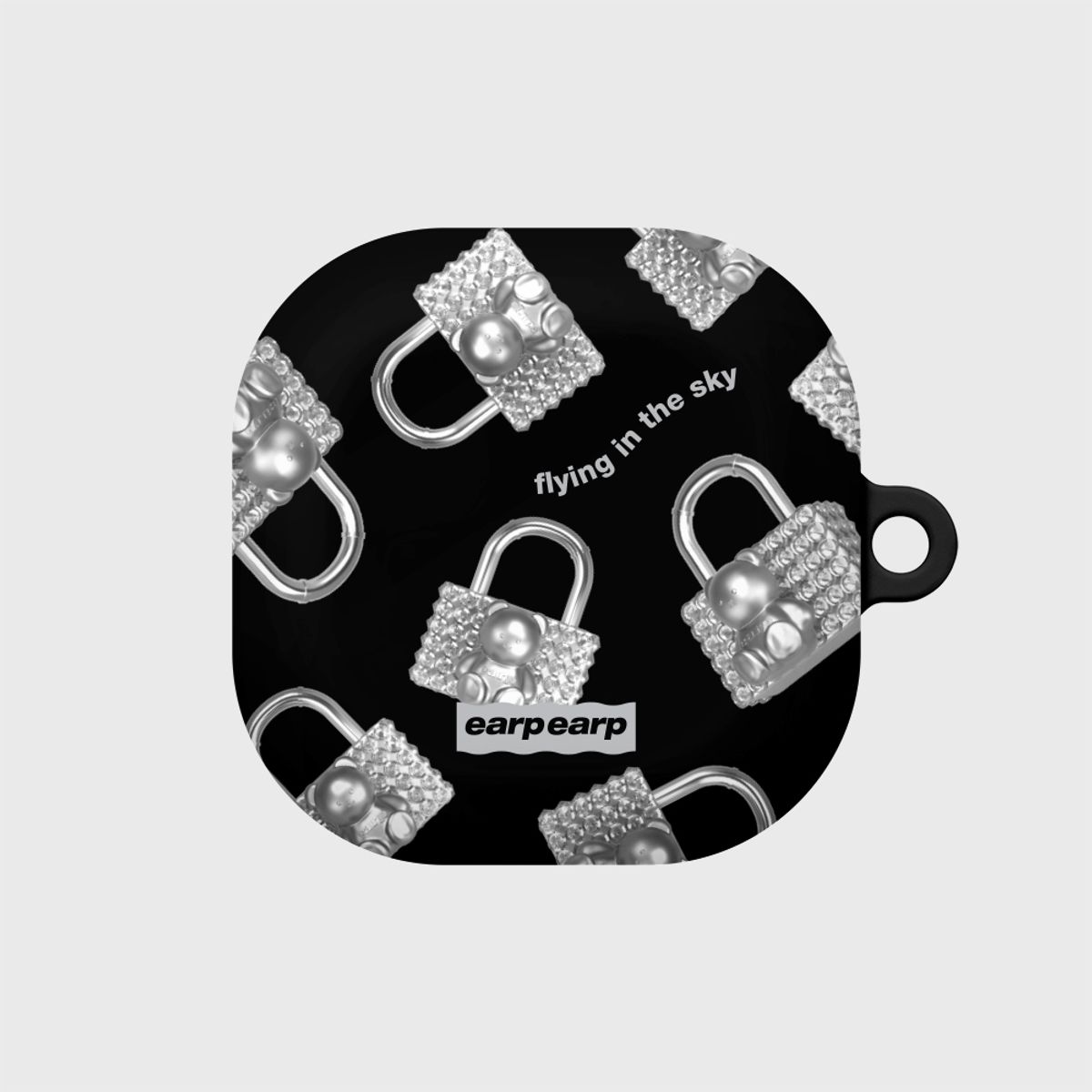 어프어프(EARPEARP) COVY PADLOCK PATTERN-GREY(버즈-하드)