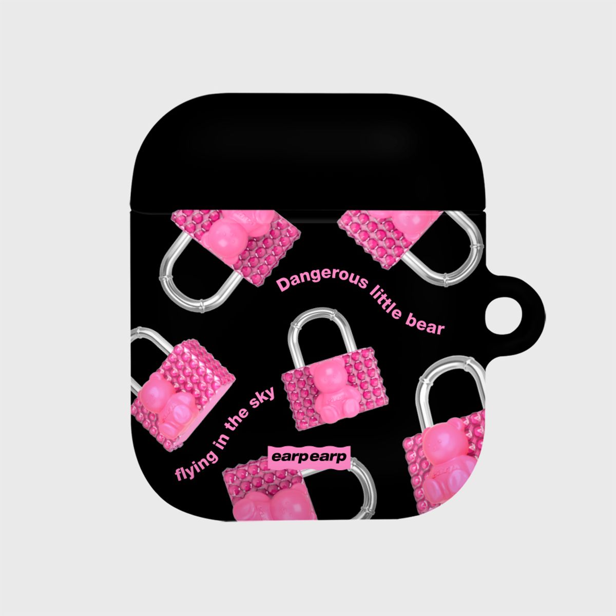 어프어프(EARPEARP) COVY PADLOCK PATTERN-PINK(에어팟-하드)