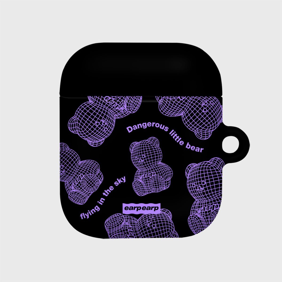 어프어프(EARPEARP) COVY GRID PATTERN-BLACK(에어팟-하드)