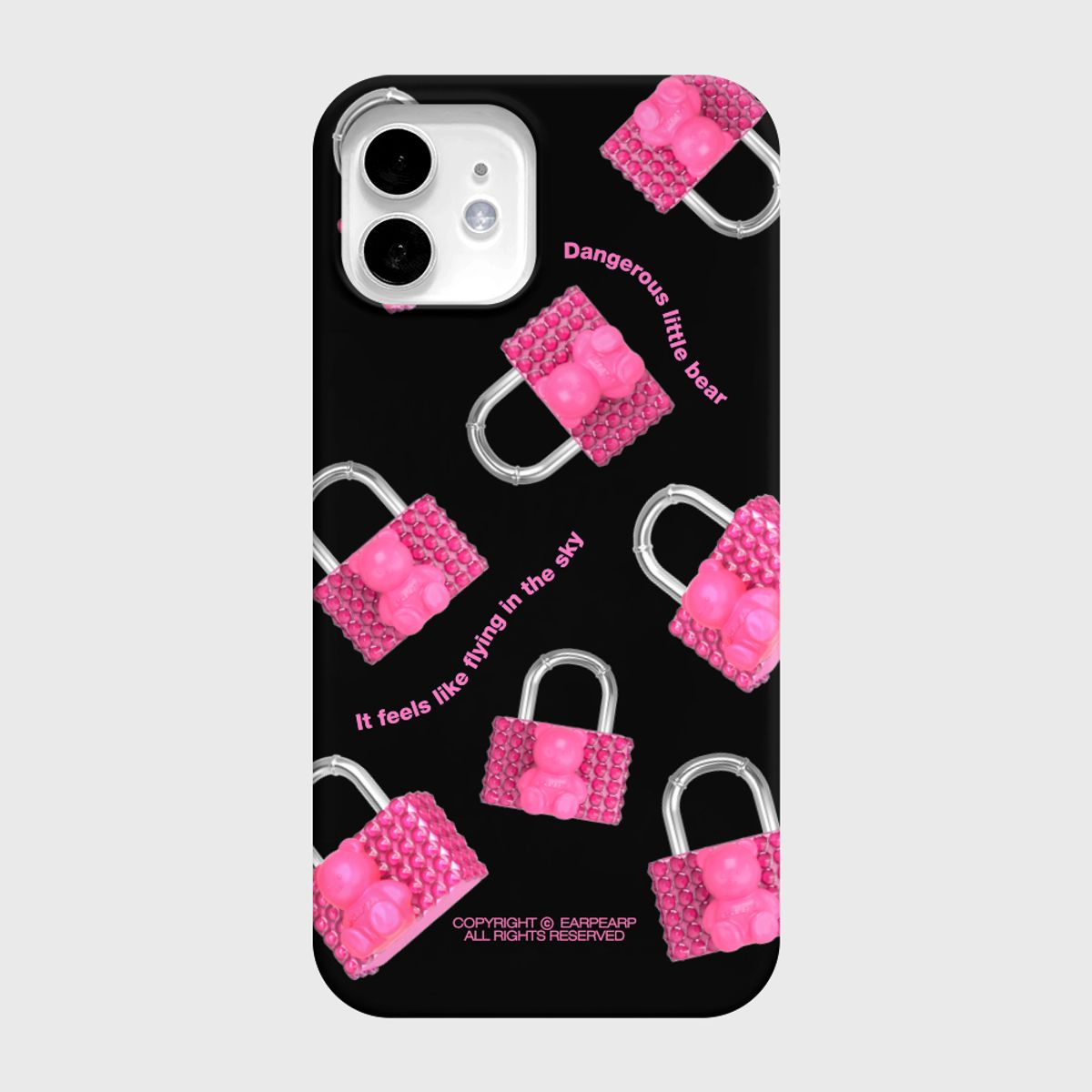 어프어프(EARPEARP) COVY PADLOCK PATTERN-PINK(하드)