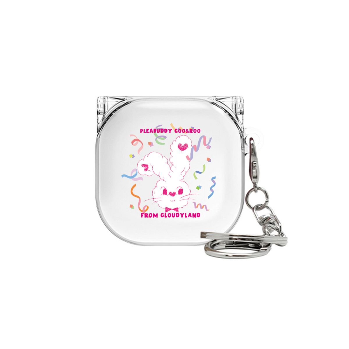 벌룬프렌즈(BALLOON FRIENDS) 해피니스 COO 갤럭시 버즈라이브 클리어 케이스