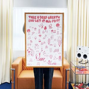 POM Deep Breath 일러스트 포스터 A1 A2