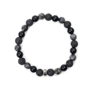 블랙앤그레이 스톤믹스 원석팔찌 (C2201-AC839_BK)