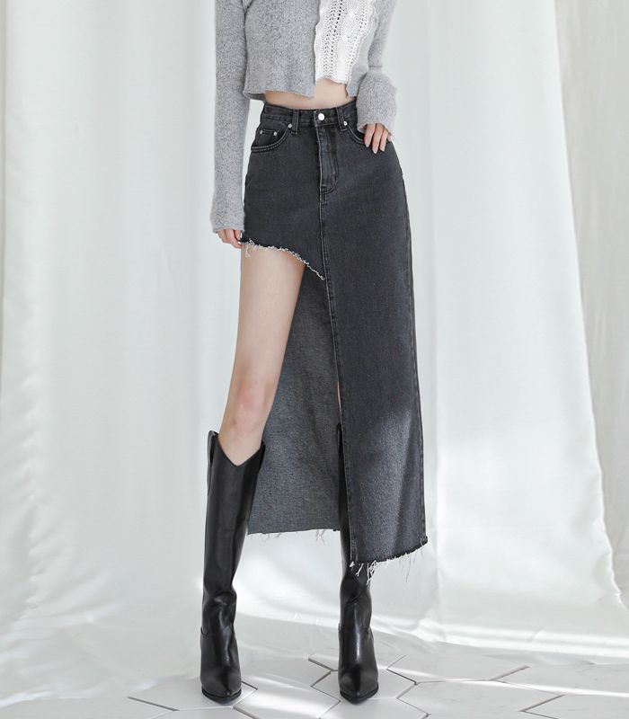 [AVANDRESS] Unbalanced Long Denim Skirt ★すぐ品切れ★ MUSINSA公式 | AVANDRESS Unbalanced Long Denim Skirt BLUE