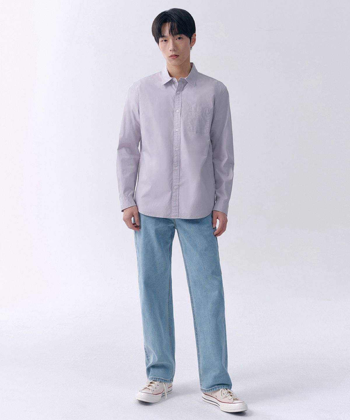 무신사 스탠다드(MUSINSA STANDARD) 스트레이트 데님 팬츠 [스카이 블루]