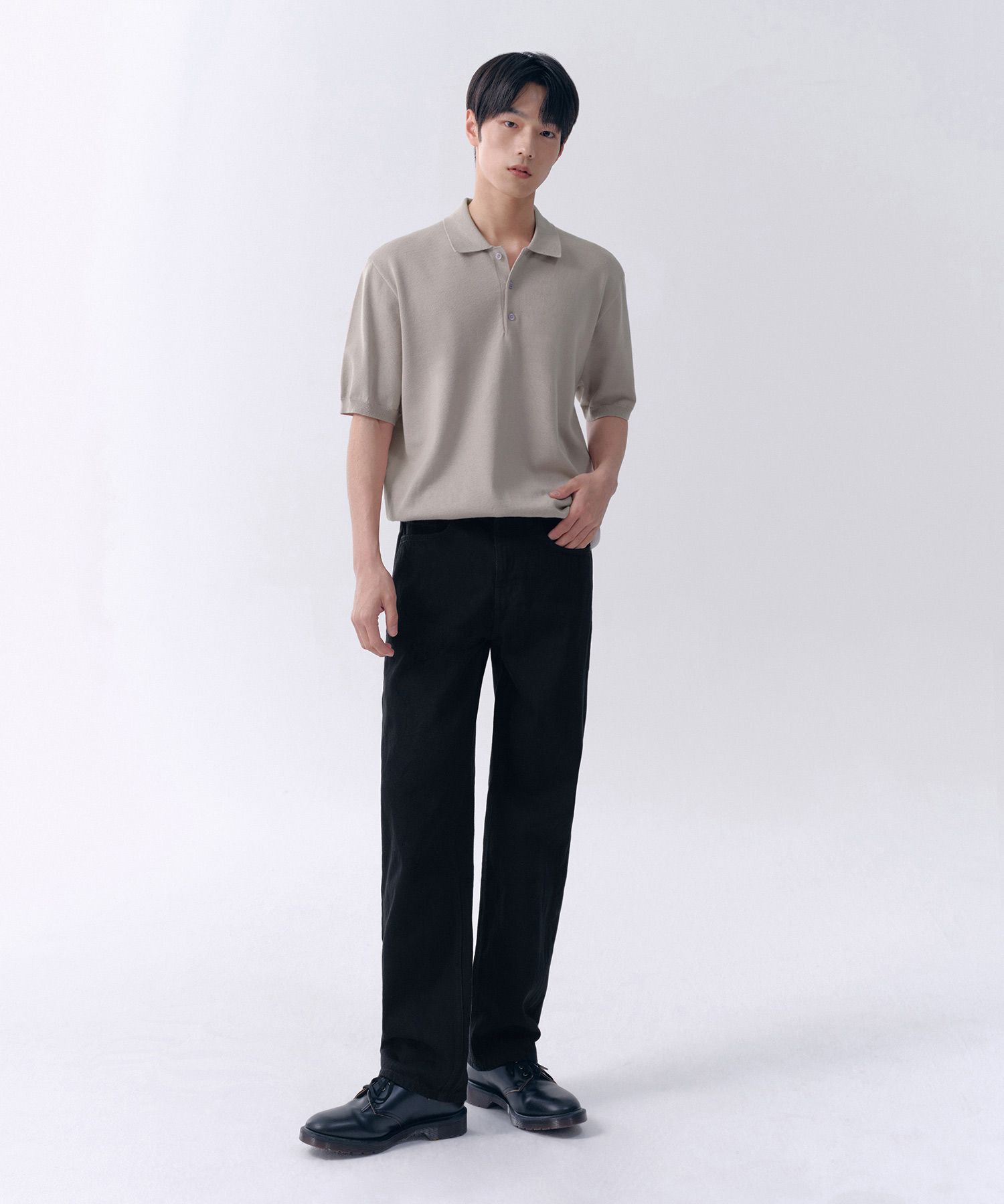 MUSINSA | MUSINSA STANDARD STRAIGHT DENIM PANTS [BLACK]