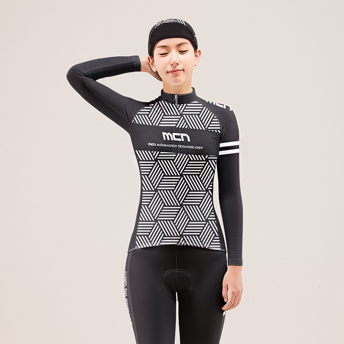엠씨엔스포츠(MCNSPORTS) 큐비 여성용 자전거 의류 세트