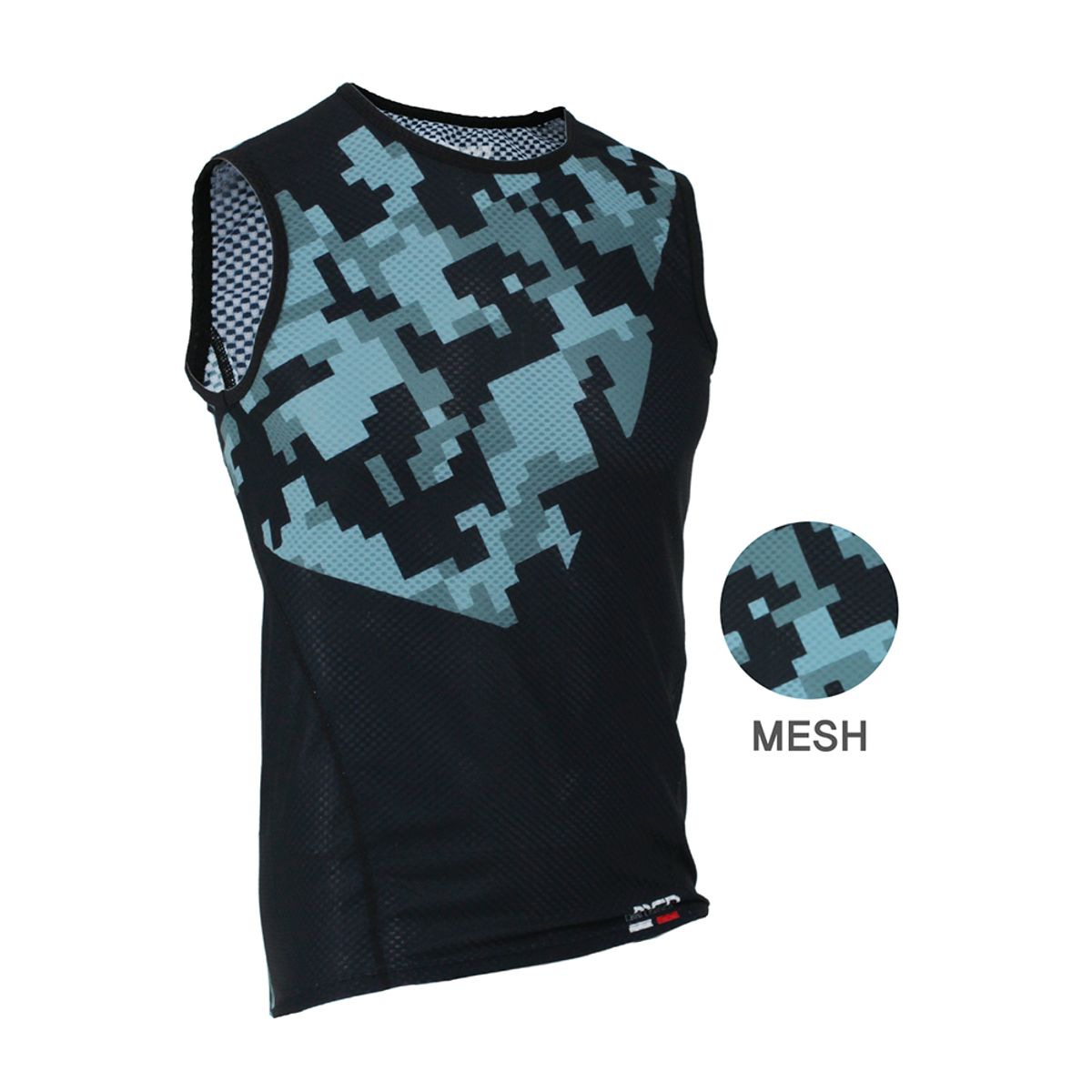 엠씨엔스포츠(MCNSPORTS) 디지털카모 K-MESH 민소매 이너웨어 언더레이어