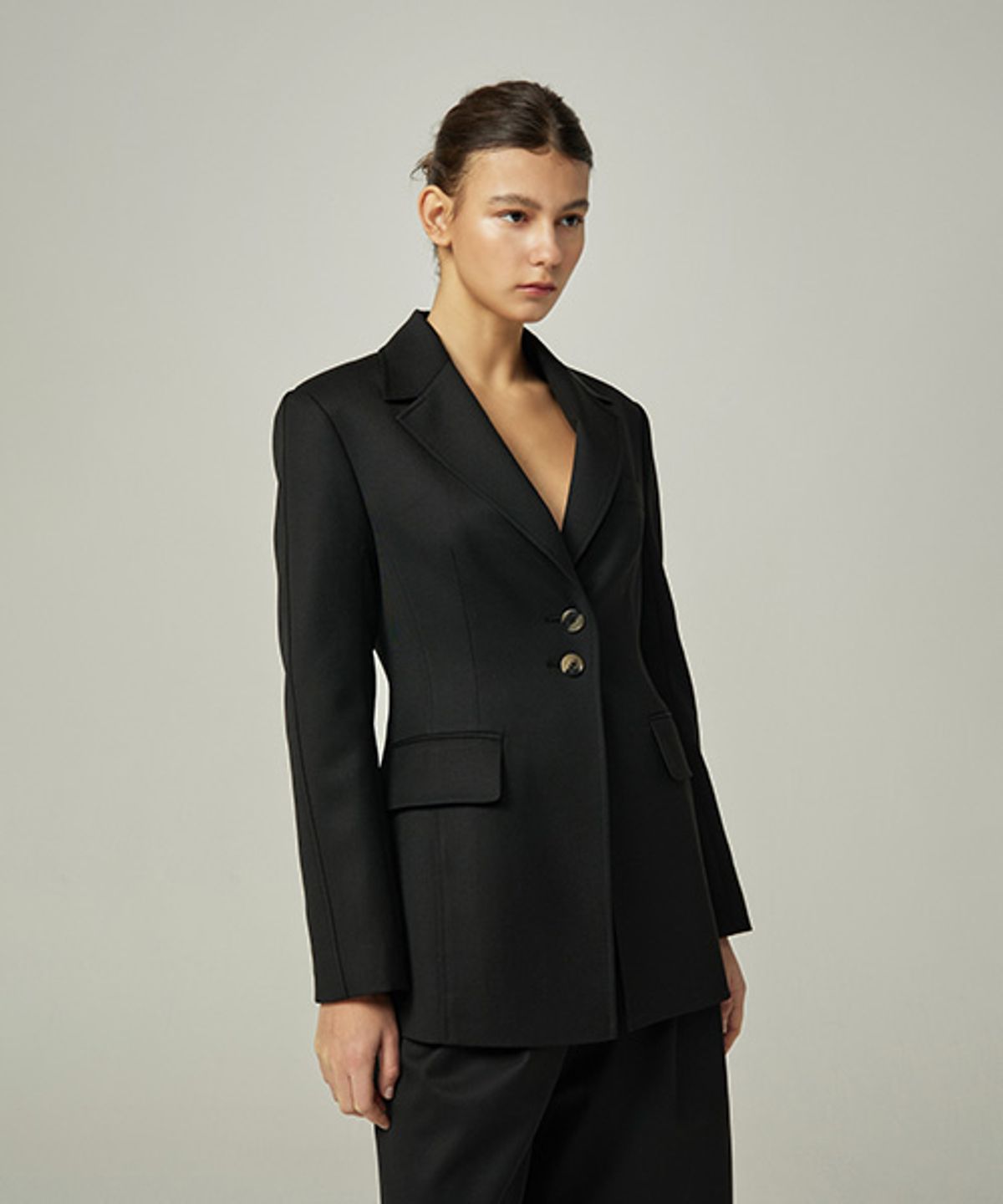 아바몰리(AVA MOLLI) STITCH SINGLE JK (BLACK)