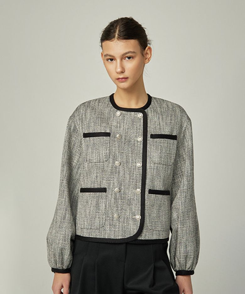 TAPING DOUBLE TWEED JK (BLACK)