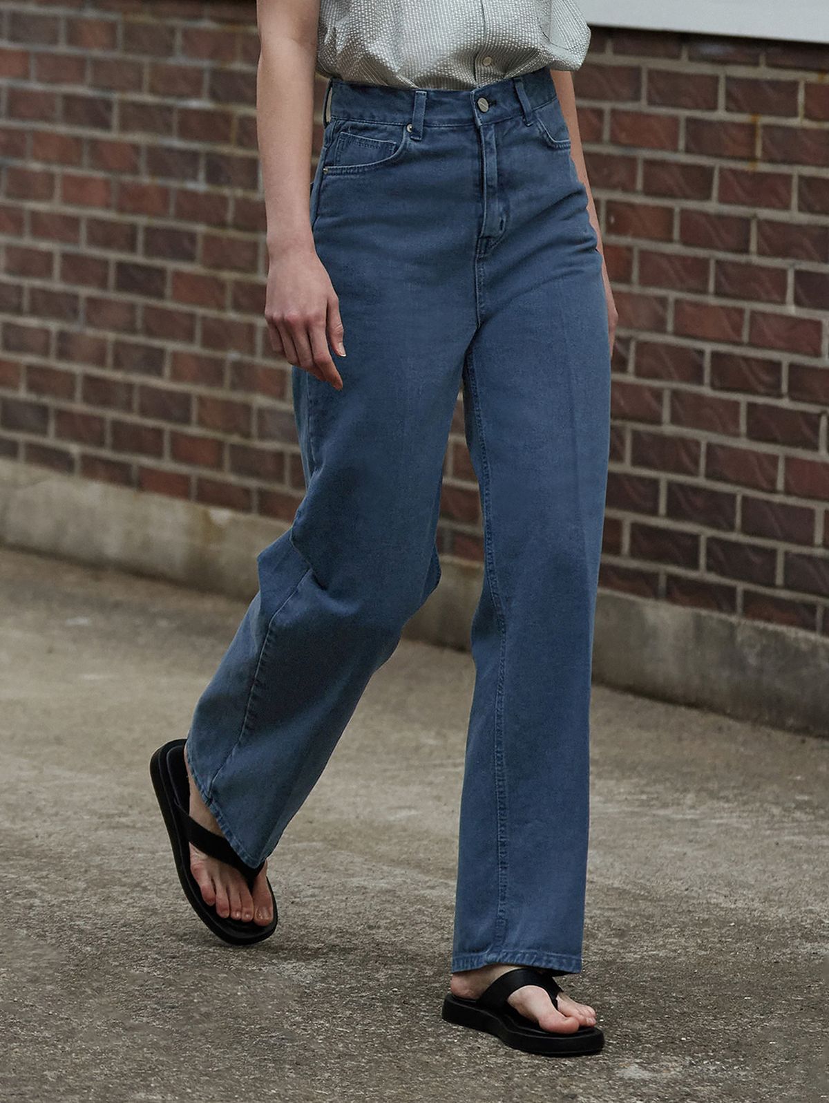 앤니즈(ANDNEEDS) Dyed garment denim (deep blue)