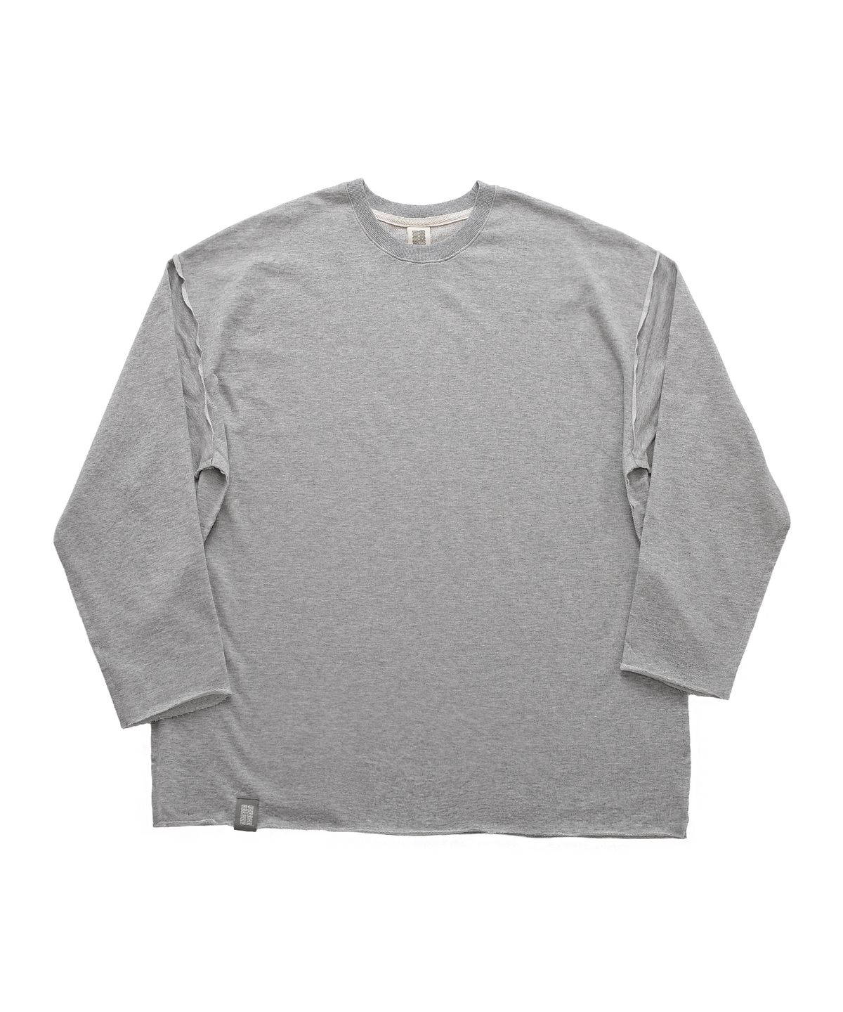 어낫띵(A NOTHING) VINTAGE P. DYEING CUT-OUT BOX TEE (Gray)