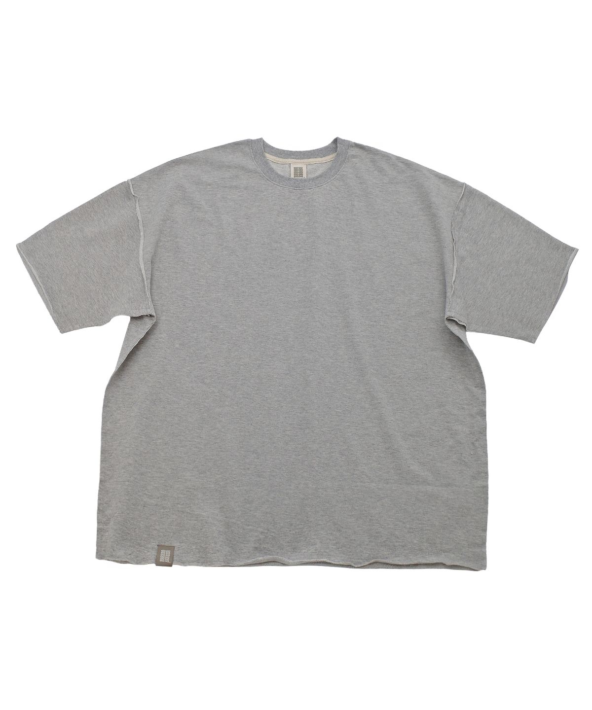 어낫띵(A NOTHING) VINTAGE P. DYEING CUT-OUT BOX 1/2 TEE (Gray)