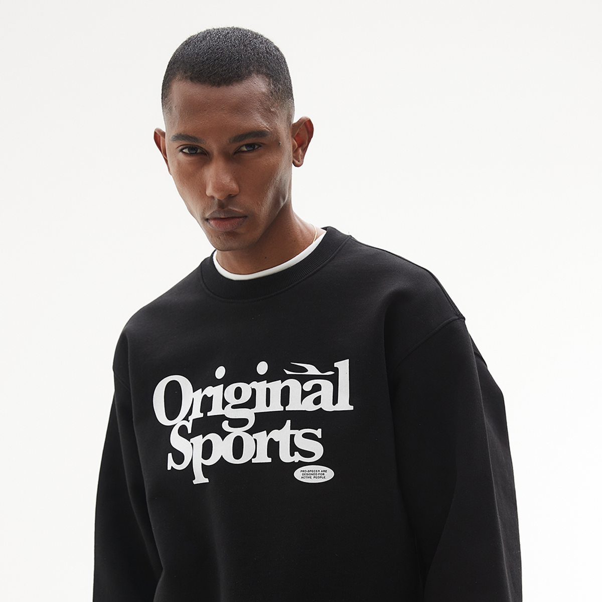 프로-스펙스(PRO-SPECS) OS LOGO SWEAT SHIRT_BLACK