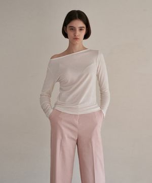 데일리 보트넥 티 - 아이보리