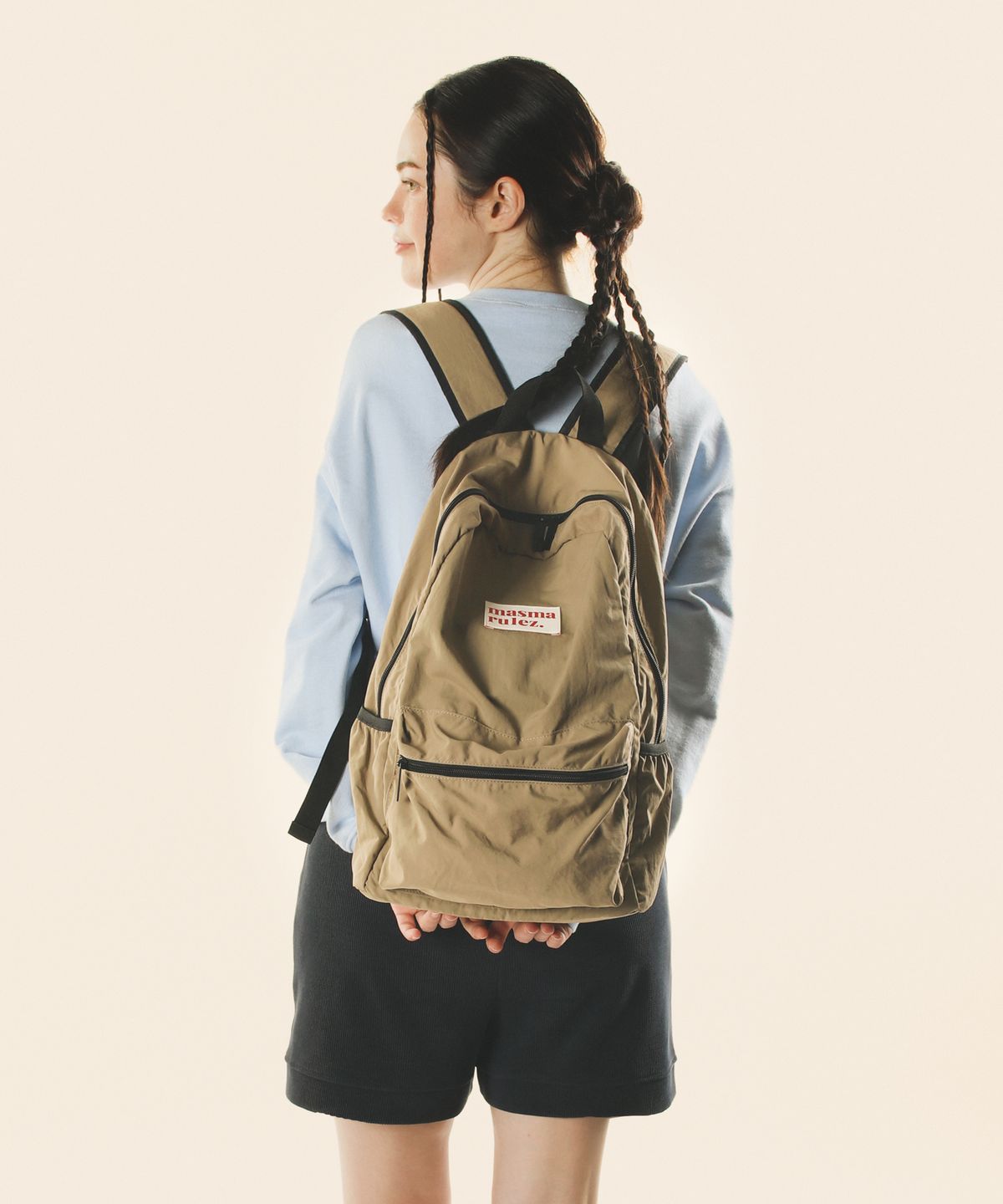 마스마룰즈(MASMARULEZ) Daily backpack_Cocoa