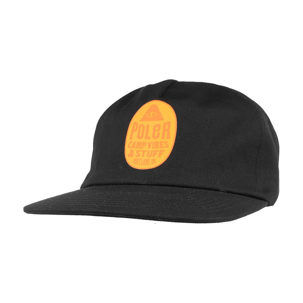 폴러스터프(POLERSTUFF) 후르츠 스티커 대드 햇 - 블랙 / 221ACU7801-BLK