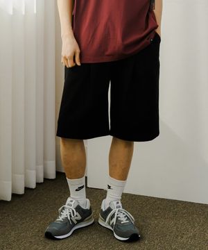 스웨트 버뮤다팬츠(블랙)