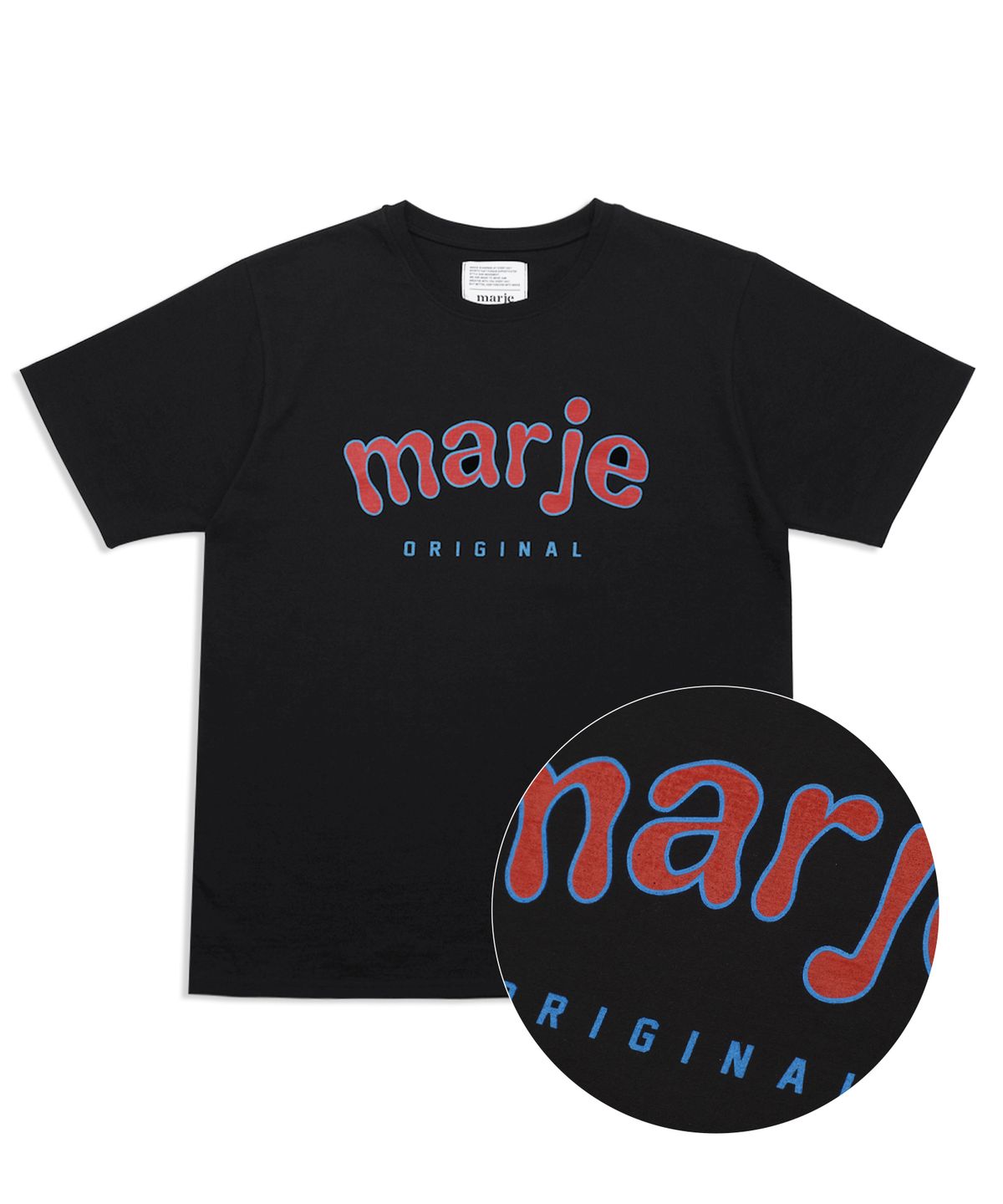 마르제(MARJE) 빅 로고 티셔츠