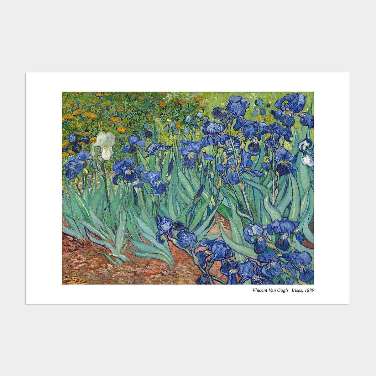 멜팅스튜디오(MELTING STUDIO) 빈센트 반고흐 액자 인테리어 전시 포스터 / 28번 Irises 1889 full