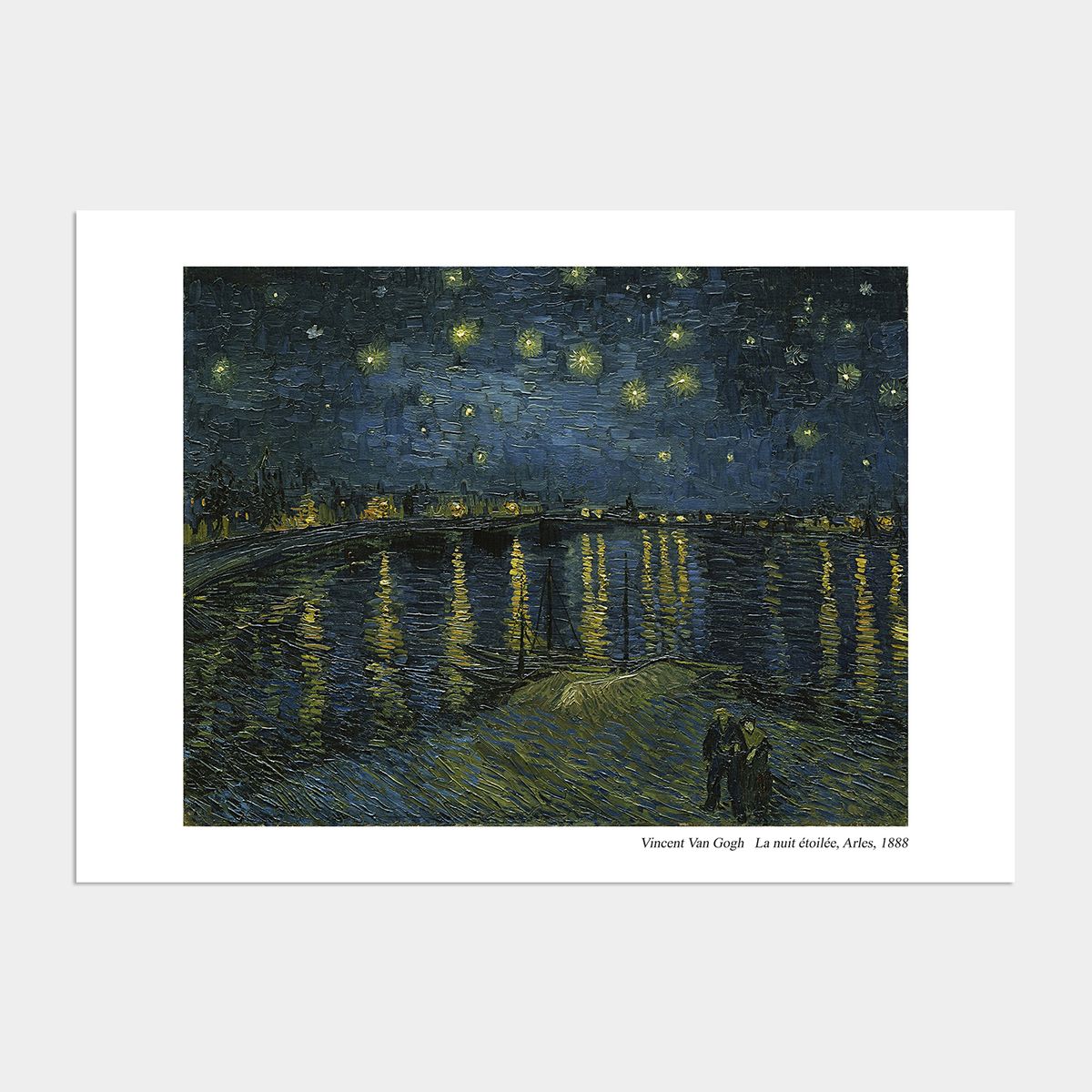 멜팅스튜디오(MELTING STUDIO) 빈센트 반고흐 액자 인테리어 전시 포스터 / 32번 La nuit etoilee Arles 1888 full