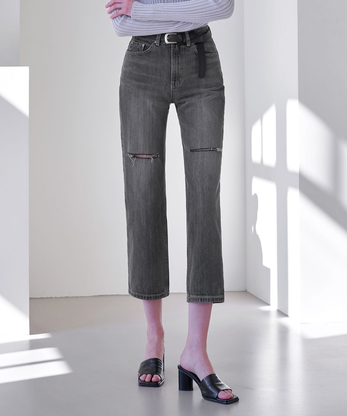 판도라핏(PANDORAFIT) [STRAIGHT] Ash Jeans