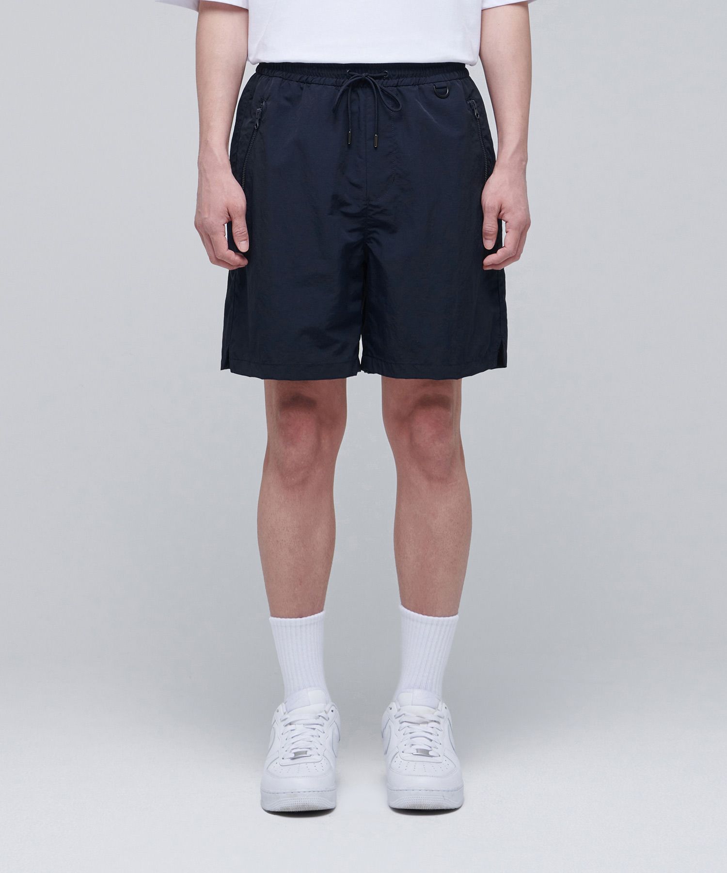MUSINSA公式 | MUSINSA STANDARD NYLON DRAWSTRING TRACK SHORTS [NAVY]