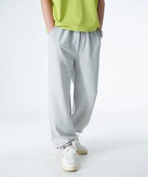 포시즌 스트링 와이드팬츠 - 라이트그레이