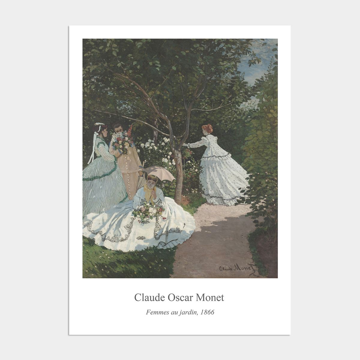 멜팅스튜디오(MELTING STUDIO) 클로드 모네 액자 인테리어 전시 포스터 / 21번 Femmes au jardin 1866