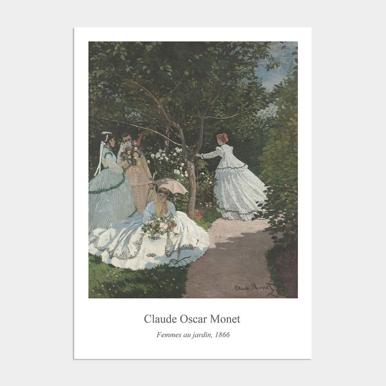 클로드 모네 액자 인테리어 전시 포스터 / 21번 Femmes au jardin 1866