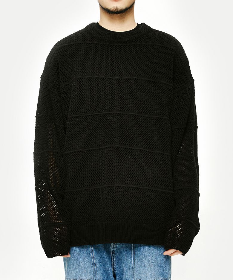 FISHNET 오버핏 니트 Black