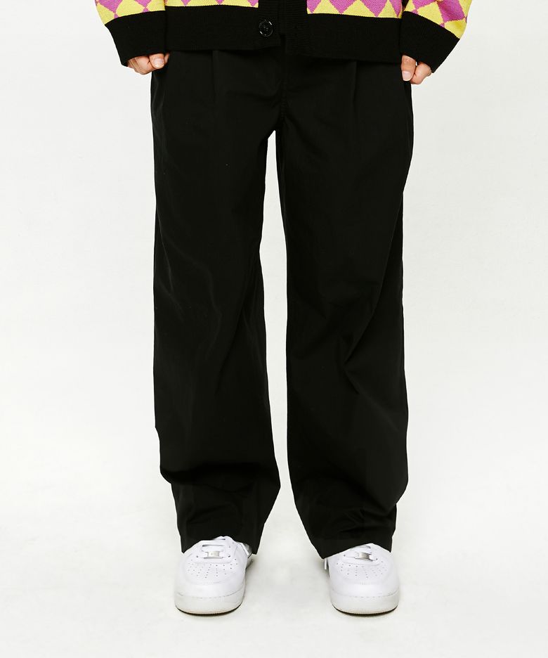2TUCK 빅 와이드 팬츠 Black