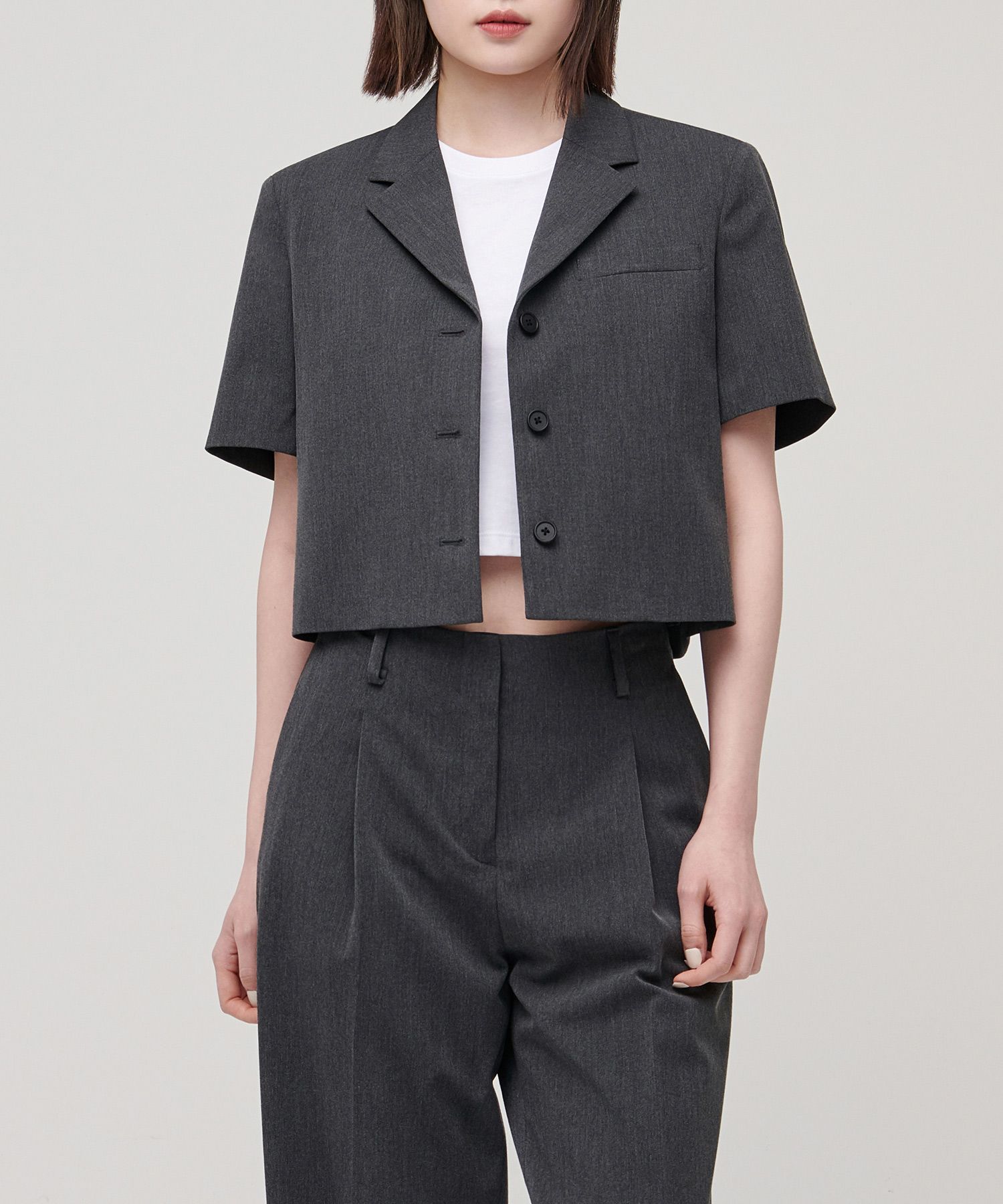 MUSINSA STANDARD ■ LIGHTWEIGHT CROPPED SHORT SLEEVE BLAZER MUSINSA | MUSINSA STANDARD WOMAN WOMENS LIGHTWEIGHT CROPPED