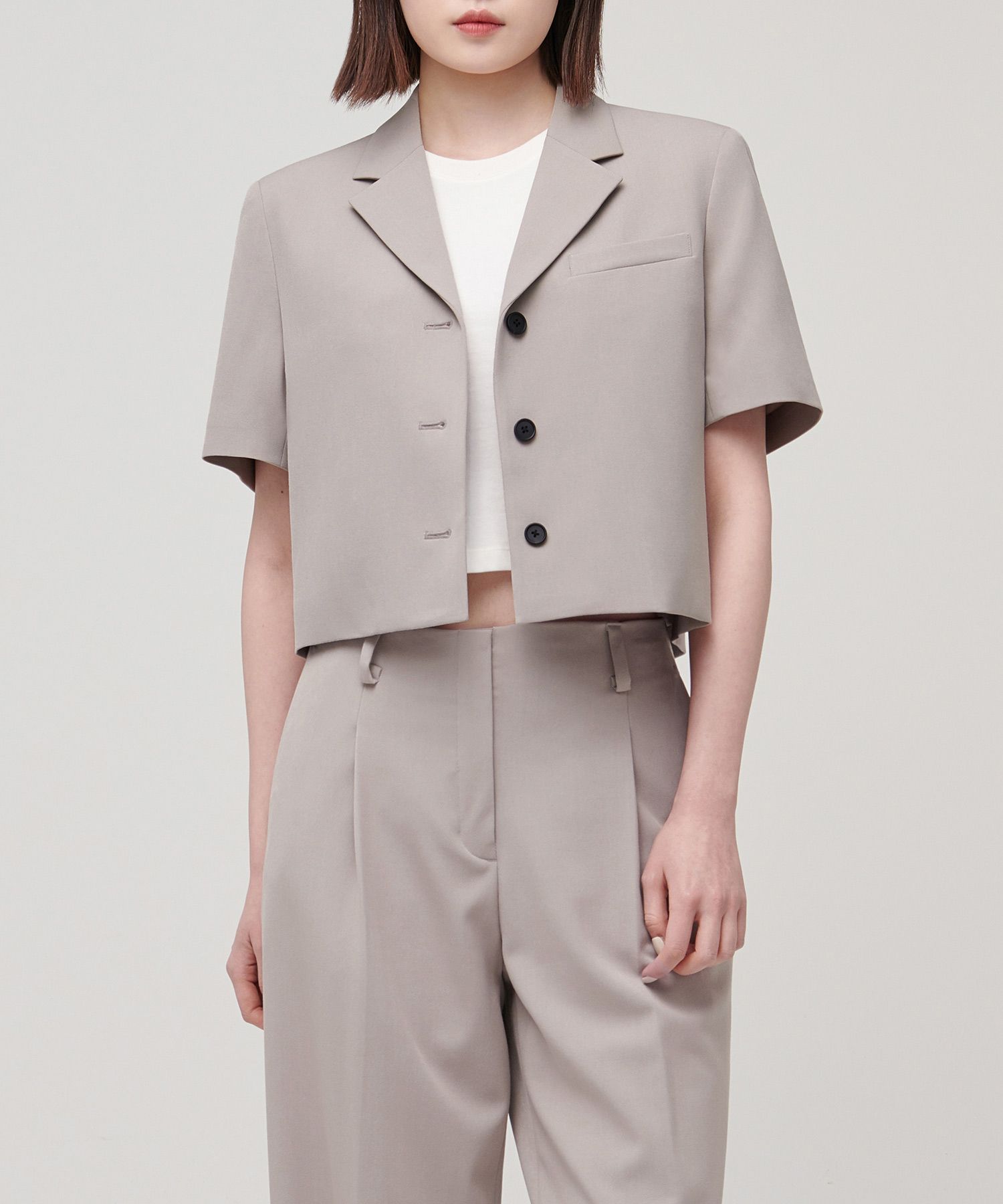 MUSINSA STANDARD ■ LIGHTWEIGHT CROPPED SHORT SLEEVE BLAZER MUSINSA | MUSINSA STANDARD WOMAN WOMENS LIGHTWEIGHT CROPPED