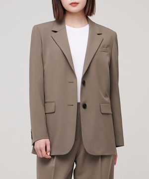 우먼즈 라이트웨이트 오버사이즈 블레이저 [더스티 베이지]