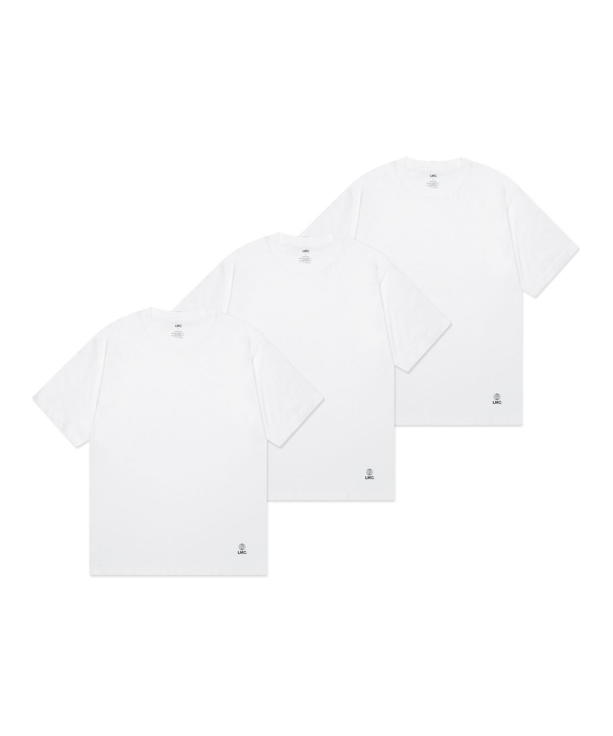 엘엠씨(LMC) GLOBE TEE 3PACK white