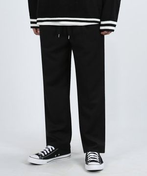 VENTIL ONE TUCK PANTS (BLACK)