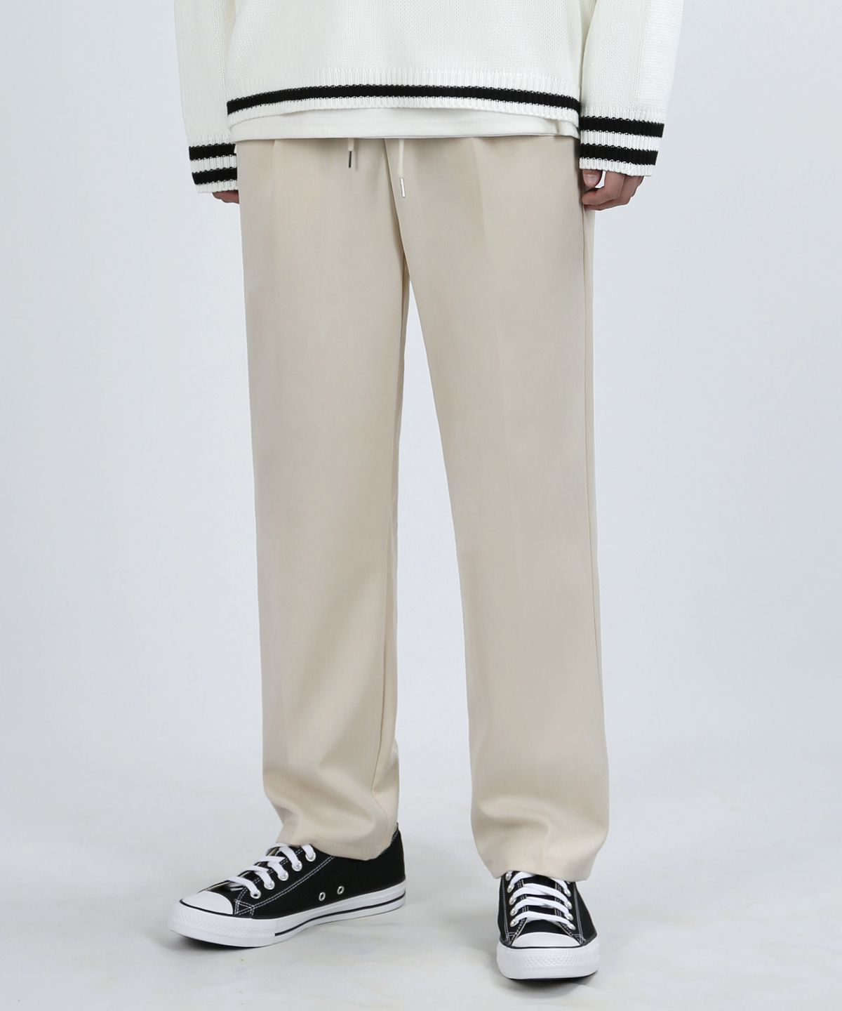 베리베인(VERYVAIN) VENTIL ONE TUCK PANTS (CREAM)