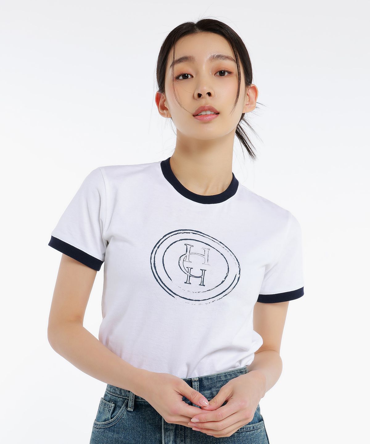 하드코어 해피니스(HARDCORE HAPPINESS) HARDCORE LOGO VINTAGE TEE White