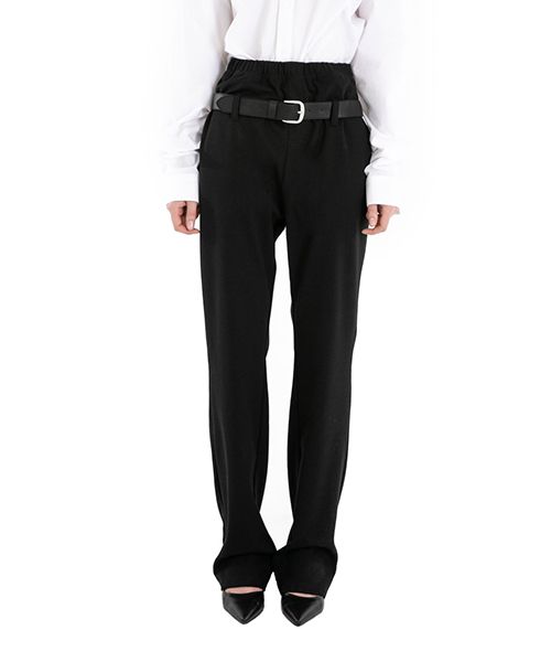 ◆ITZAVIBE◆ High Waist Cat Belt Loop Pants Black ICA22UPT2B MUSINSA | ITZAVIBE [ICA22UPT2BK] High-Waist Cat Belt Loop