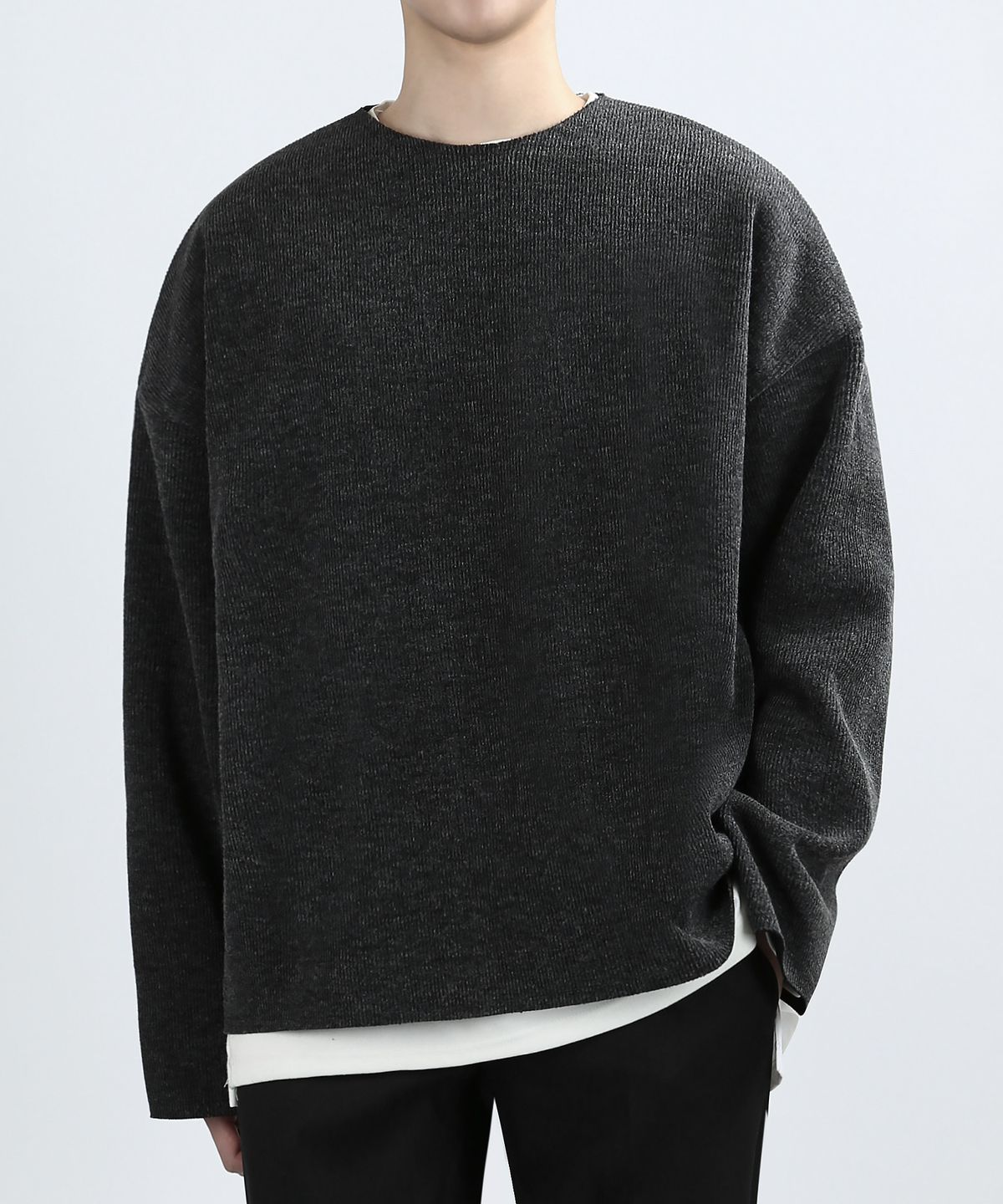 베리베인(VERYVAIN) STILL NPR KNIT (DARK GRAY)
