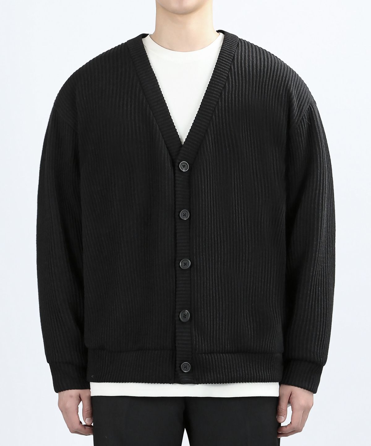 베리베인(VERYVAIN) RAVINE TENSION CARDIGAN (BLACK)