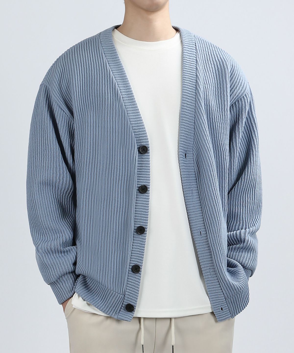 베리베인(VERYVAIN) RAVINE TENSION CARDIGAN (INDY BLUE)