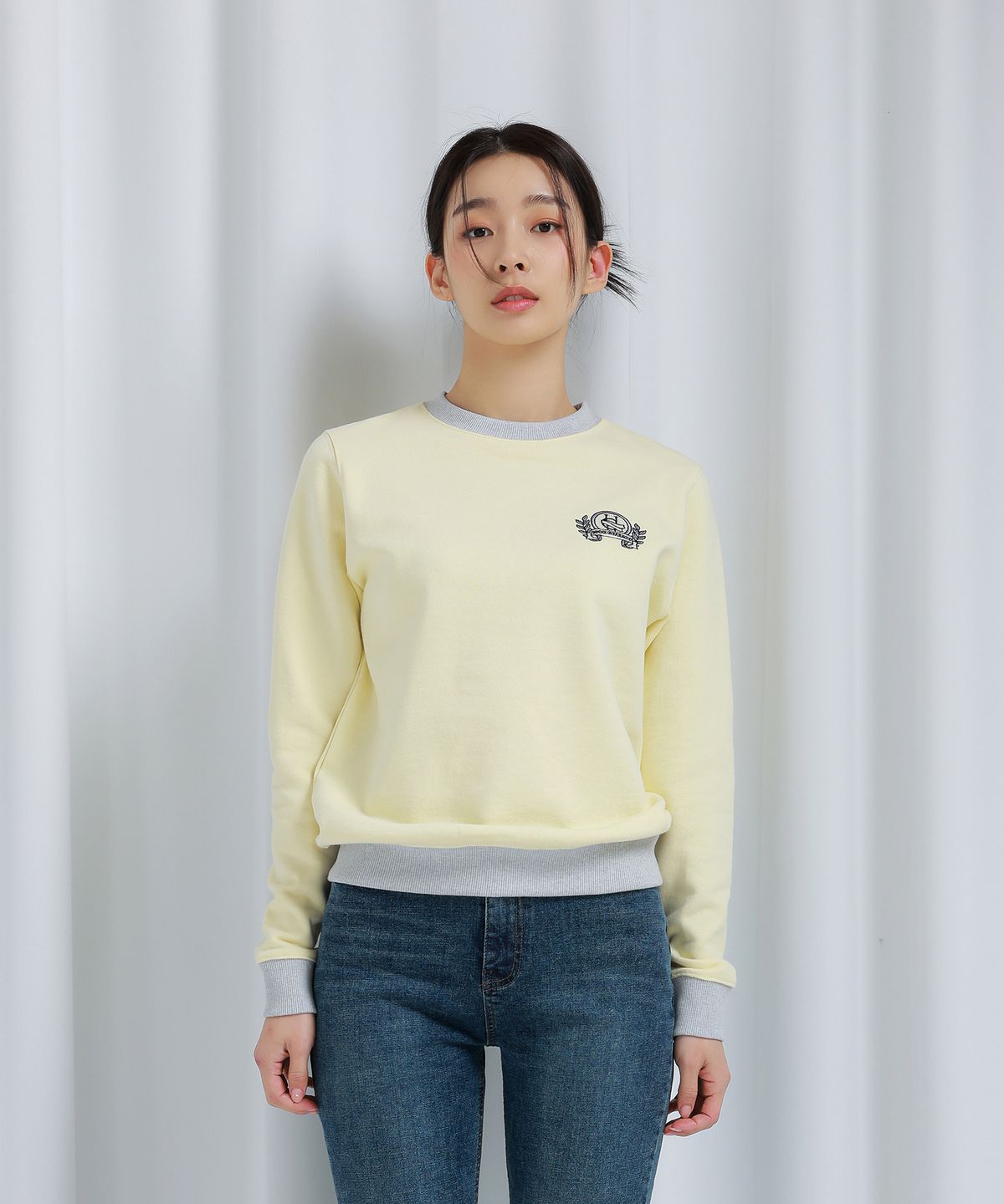 하드코어 해피니스(HARDCORE HAPPINESS) VINTAGE SWEATSHIRT Light Yellow