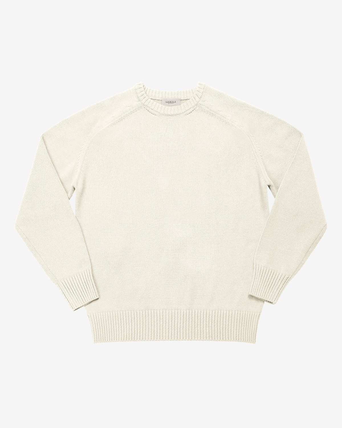 솔티(SORTIE) Saddle Crew neck Knit (Ivory)