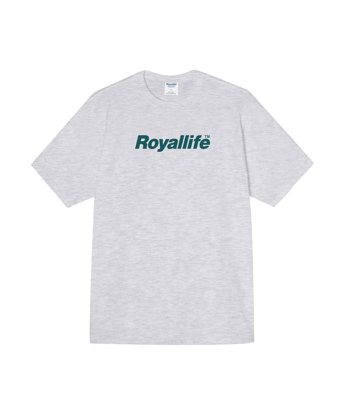 로얄라이프(ROYALLIFE) RL1001 오리지널 로고 반팔티 - 애쉬그레이