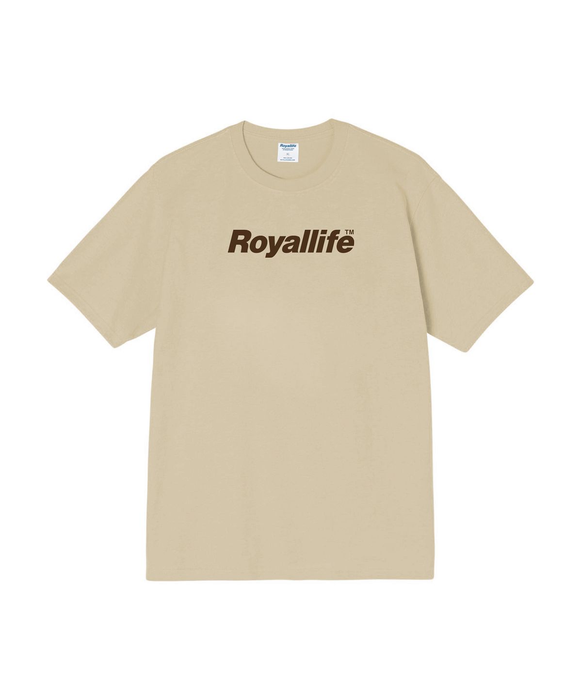 로얄라이프(ROYALLIFE) RL1001 오리지널 로고 반팔티 - 바닐라