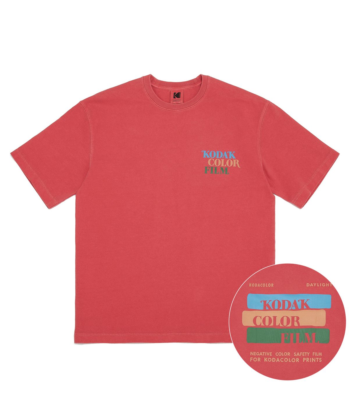코닥(KODAK) KODACOLOR 반팔티셔츠 PINK