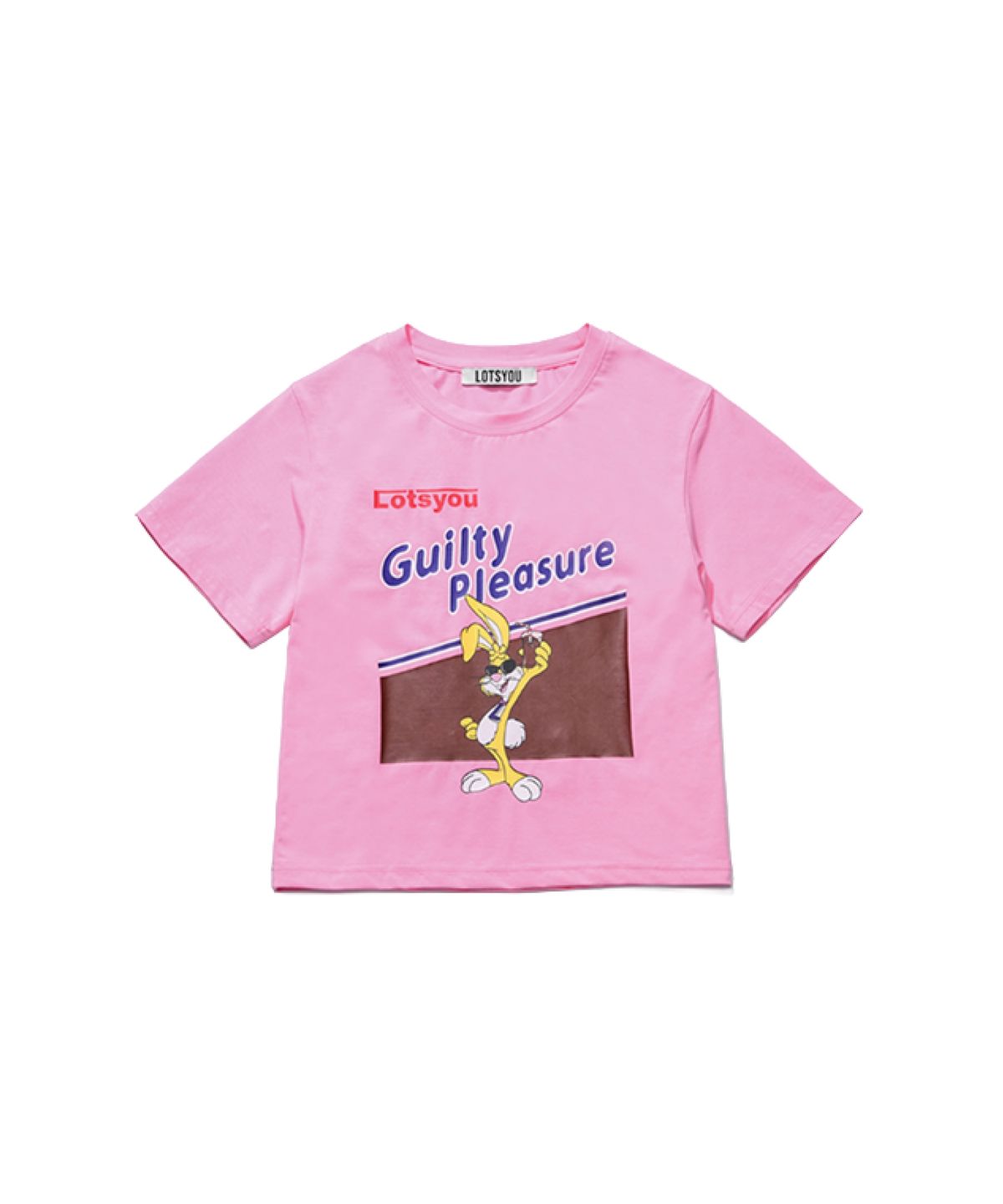 라츠유(LOTSYOU) lotsyou_Chocolate Milk Guilty Pleasure Tee Pink