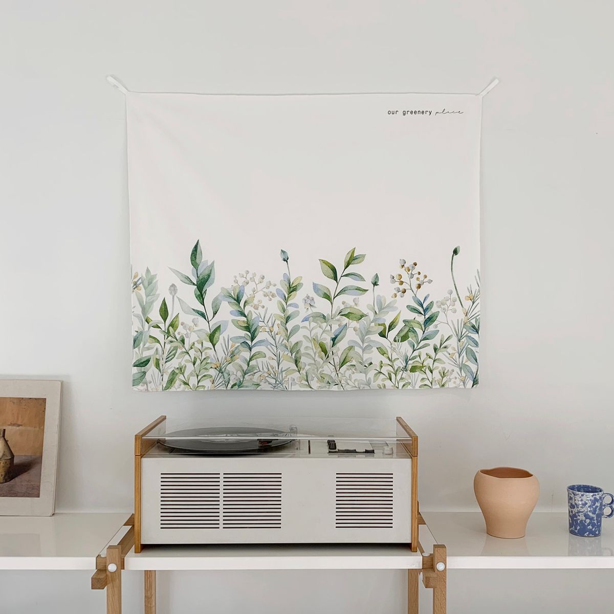 멜팅스튜디오(MELTING STUDIO) 패브릭 인테리어 포스터  / 10번 our greenery place